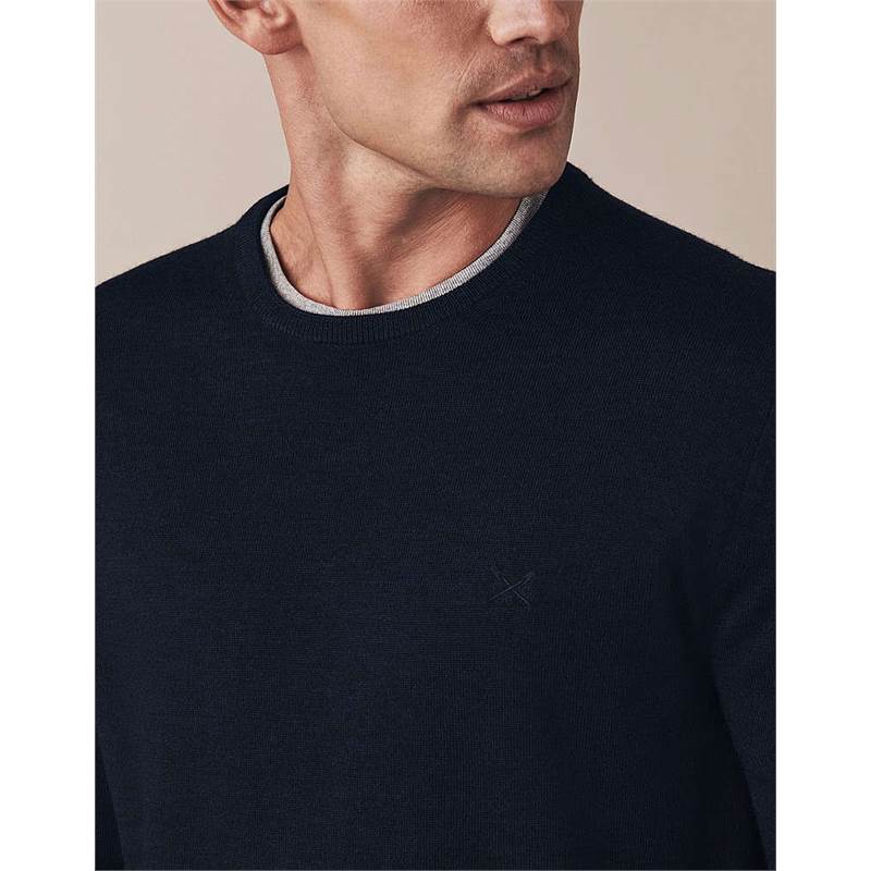 Crew Clothing Mens Merino Crew Neck Jumper-5